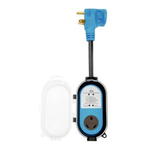 287 Portable Surge Guard Protector - 30 Amp, 125 Volt, 3750W, 2100 Joule Protection, NEMA TT-30P to NEMA TT-30R, ETL-Certified