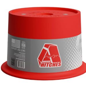 ANDERSEN HITCHES | RV Travel Accessories | 1-Pack Trailer Jack Block w/ Magnets | Quick Leveling Stabilizers for Trailers Jackstand Level Quickjack Heavy Duty Utility Blocks | 3608