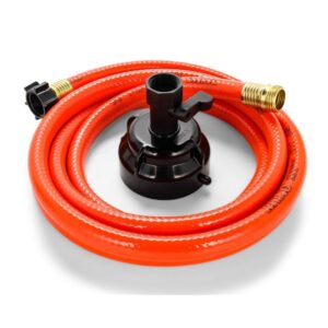 Camco RhinoFlex 10’ Clean Out Hose w / Rinser Cap - 22999