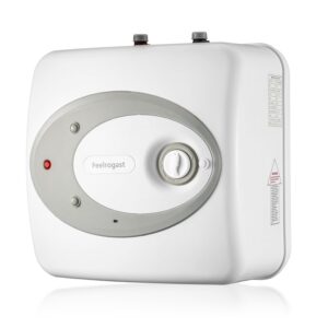 Electric Tank Water Heater-8 Gallon Under Sink Instant Hot Water for RV, Camper, Kitchen, Food Truck, 120V 1500W, Wall or Floor Mounted