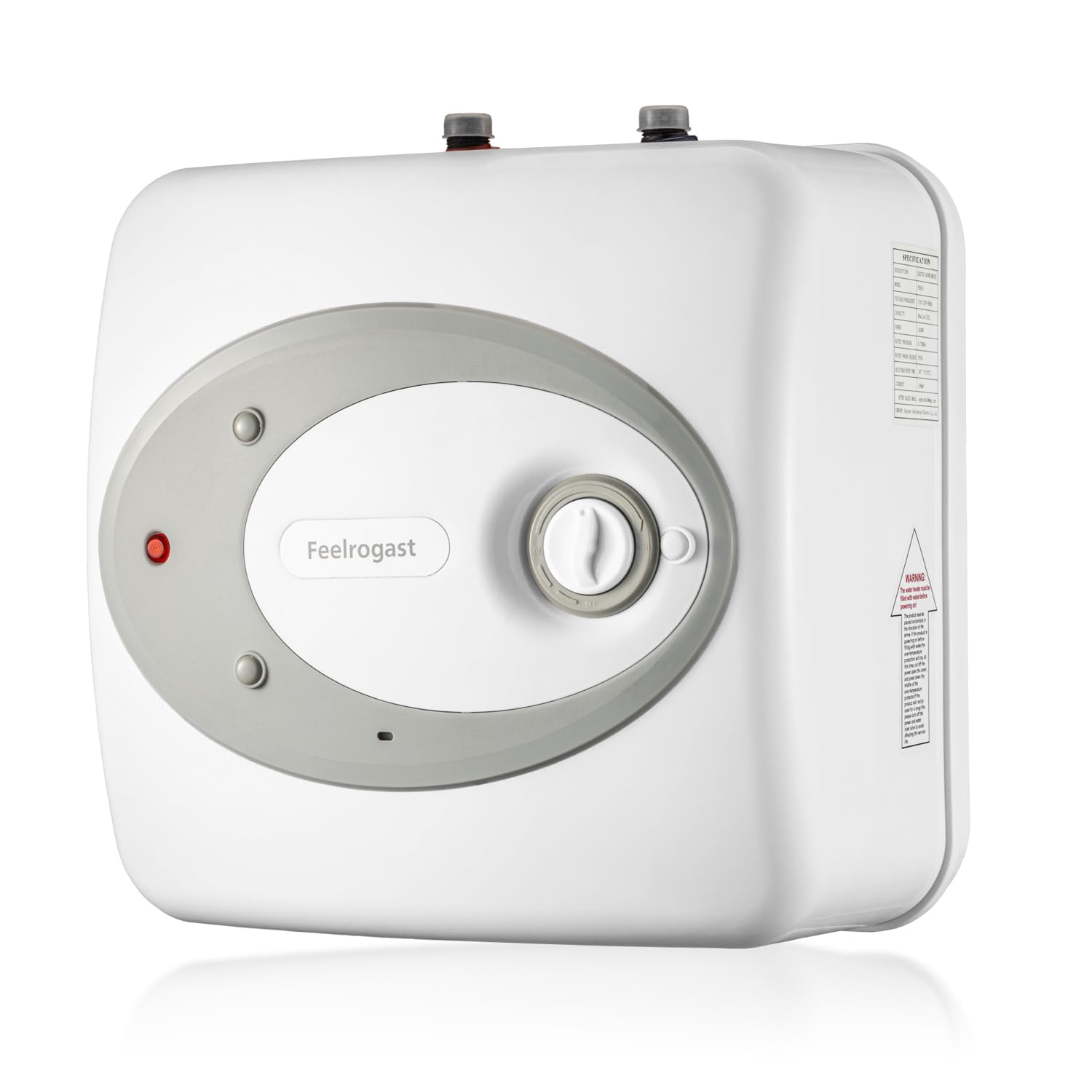 Electric Tank Water Heater-8 Gallon Under Sink Instant Hot Water for RV, Camper, Kitchen, Food Truck, 120V 1500W, Wall or Floor Mounted