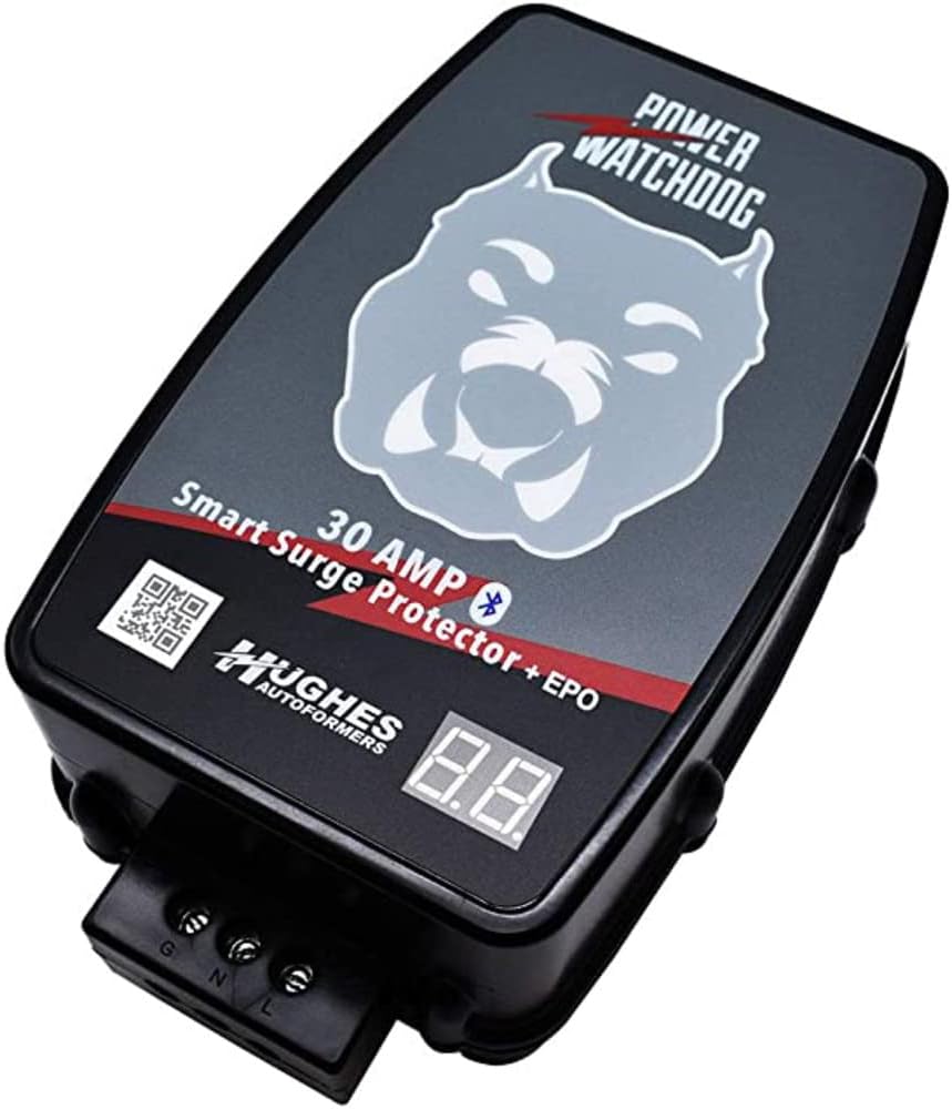 Hughes Autoformers PWD30-EPO-H Power Watchdog Smart Bluetooth Surge Protector Plus EPO with Auto Shutoff - 30 Amp Hardwire Version