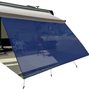 Leaveshade RV Awning Sun Shade Screen 8' X 19' 3'' (Fit for 20' Awning) Mesh Sunshade for Motorhome Camping Trailer Awning Sunscreen UV Sunblocker Shadescreen - 3 Year Warranty...