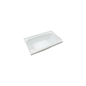 Lippert Compnents 54 x 27 Left Hand Drain Bathtub - White - 209712