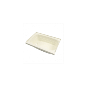 Lippert Components 36 x 24 x 11 Left Hand Drain Bathtub - Parchment - 209372
