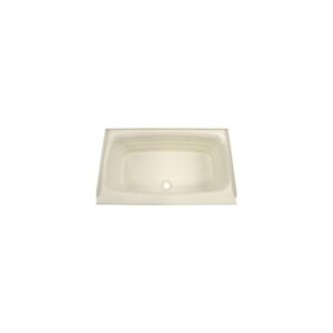 Lippert Components 40 x 24 x 11 Front Center Drain Bathtub - Parchment - 209385