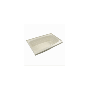 Lippert Components 40 x 24 x 11 Right Hand Drain Bathtub - Parchment - 209392