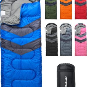 MalloMe Sleeping Bags for Adults Cold Weather & Warm - Backpacking Camping Sleeping Bag for Kids 10-12, Girls, Boys - Lightweight Compact Camping Essentials Gear Accessories...