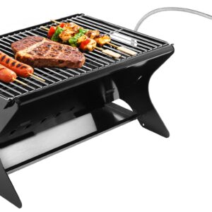 QuliMetal Portable Camping Grill – Foldable Charcoal/Gas Grill with Carry Bag | Heavy-Duty Backpacking BBQ & Fire Pit Grill for Outdoor Cooking, Camping, Tailgating, Patio &...