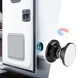 RV Magnetic Door Catch with Adhesives Screws - Easy to Install Camper Trailer Door Holder, Sturdy Stopper for RV Accessories, 1 Pack