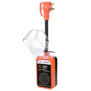 RV Surge Protector 30 Amp, 8000J 30 Amp RV Surge Protector with Safety Certification, Waterproof 30 Amp Surge Protector for RV, Camper, Travel Trailers