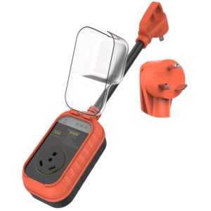 RV Surge Protector 30 Amp, Up to 6500 Joules RV Circuit Analyzer with Waterproof Cover, UL Listed RV Power Monitor Power Voltage Protection Guard Camper Accessories for Travel...