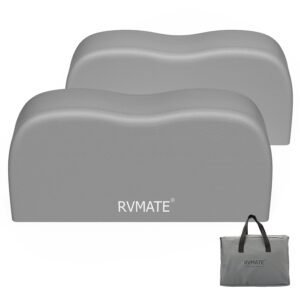 RVMATE RV Tire Covers, Dual Axle Wheel Cover (2 Pack) Fits 27"-30" Diameter Tires, Waterproof Anti-UV Grey Dual Tire Covers RV Accessories for Truck/Trailer