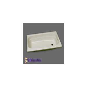 Specialty Recreation 38 x 24 x 11 Right Hand Drain Bathtub - White - BT2438WR
