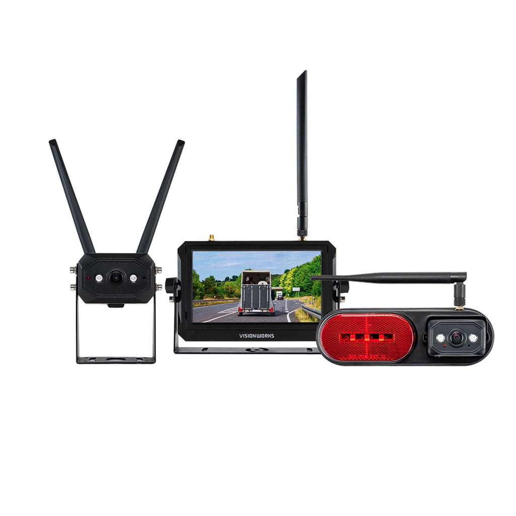 VisionWorks VWIC714-HTV2WL 7" HD Wireless Camera System for RVs & Horse Trailers - Equine Model