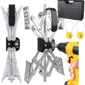 X-Shaped RV Stabilizer Wheel Chock (Allow Drill Adjust) Dual Axel RV Travel Trailer Camper Tire While Camping -2 Pack