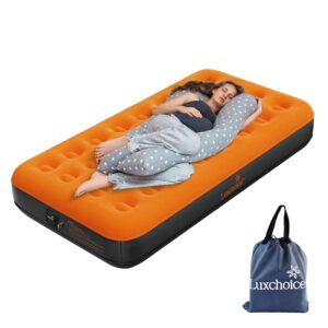 Air Mattress with Built-in USB Rechargeable Pump Camping Inflatable Mattress Portable Blow up Mattress Air Bed Guest Bed for Home Outdoors Hiking Travel