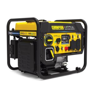 Champion Power Equipment 5500-Watt Dual Fuel RV Ready Portable Open Frame Inverter Generator with Quiet Technology and CO Shield, CARB Compliant