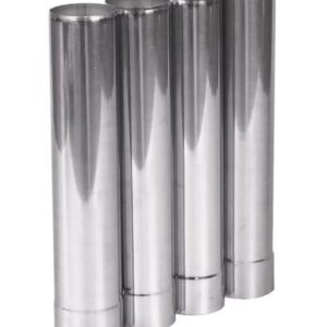 FIREHIKING Stove Pipe 2.36inch / 6cm Stainless Steel Flue Extension Straight Chimney for Outdoor Camping Stove (4 straight) - 14.17in/36cm