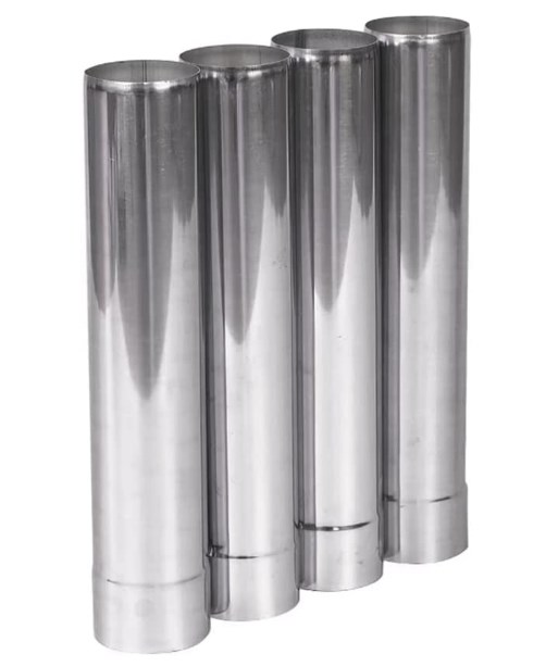 FIREHIKING Stove Pipe 2.36inch / 6cm Stainless Steel Flue Extension Straight Chimney for Outdoor Camping Stove (4 straight) - 14.17in/36cm