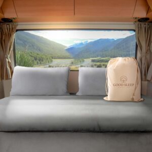 Good Sleep Bedding Luxurious 600 TC Light Gray RV King Sheets, 72 x 80, 100% Egyptian Cotton, 4 Piece Set, Ultra Soft Camping Sheets with 16" Deep Pockets