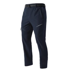 Men's Lightweight Hiking Pants Quick-Dry Waterproof Outdoor Cargo Pants with Stretchable Waist