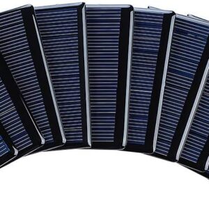 SUNYIMA 5V 60mA Epoxy Polycrystalline Solar Panel Cells for Battery Charger DIY System Kits 68mmx37mm / 2.67"x1.45"