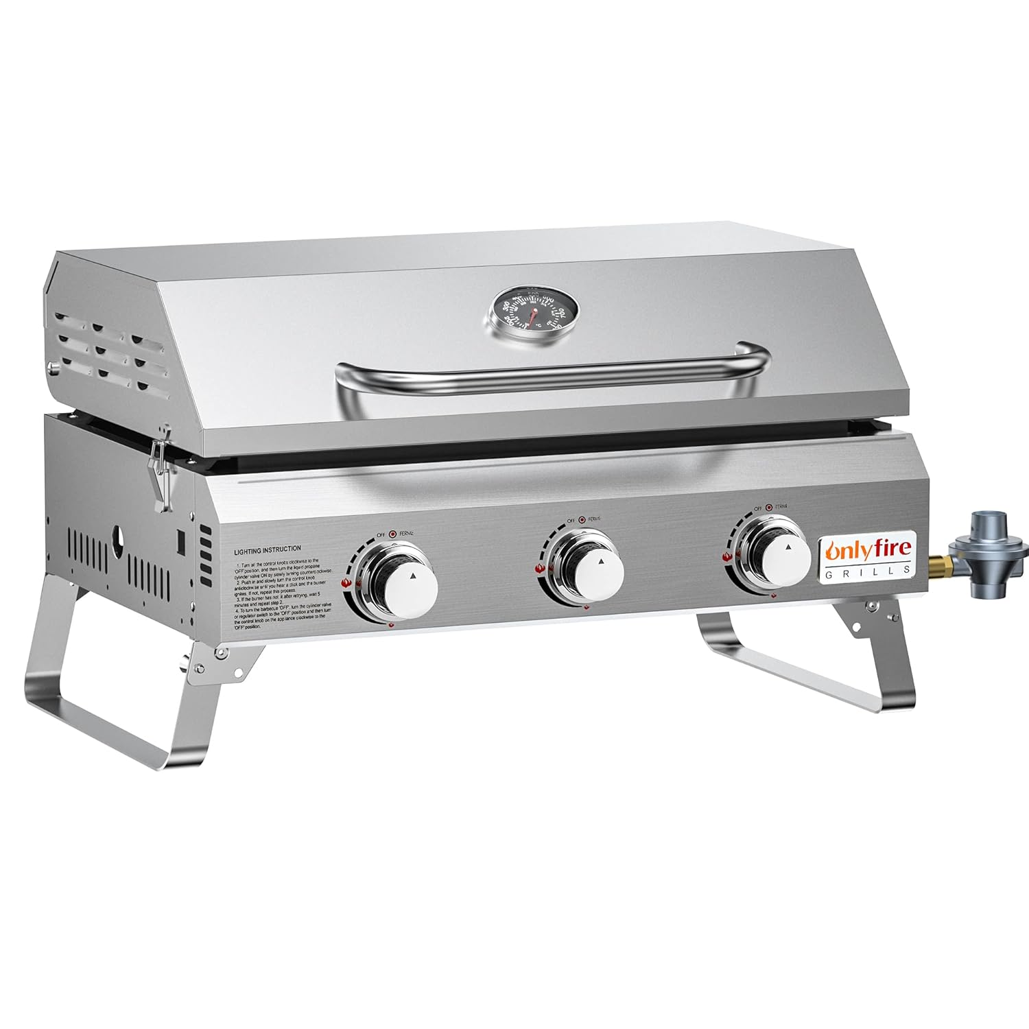 Multi-fuel griddle grill combo