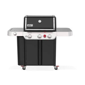 Weber Genesis E-335 Liquid Propane Gas Grill for Outdoor Cooking, 3 Burners and 1 Side Burner, Black
