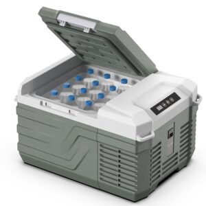 Alpicool 12 Volt Refrigerator 12V Car Fridge 10 Quart Small Car Refrigerator Portable Fridge 12/24V DC 110~240 Volt AC for Truck RV Camper SUV Portable Freezer Electric Cooler...