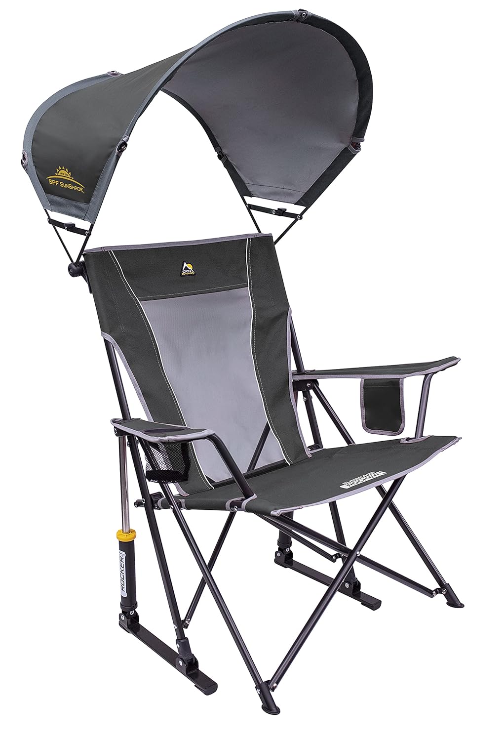 GCI Outdoor Sunshade Rocker Outdoor Rocking Chair with Canopy