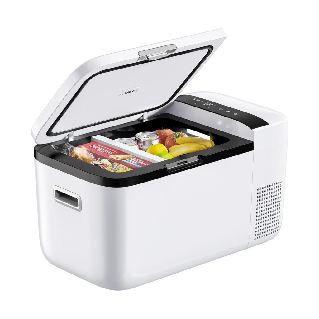 ICECO GO20 Dual Zone 12 Volt Refrigerator, 12V Car Refrigerator with Secop Compressor, Separate Control, DC & AC, 0℉ - 50℉, Portable Freezer Compressor Cooler for Outdoor,... ICECO GO20 Dual Zone 12 Volt Refrigerator, 12V Car Refrigerator with Secop Compressor, Separate Control, DC & AC, 0℉ - 50℉, Portable Freezer Compressor Cooler for Outdoor,...