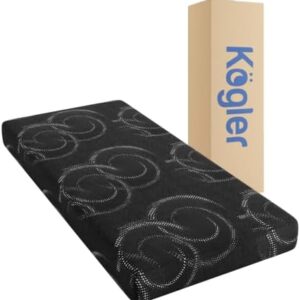Kogler Premium 7-Inch Thick High-Density Foam Semi-Truck & RV Mattress with Gel-Infused Memory Foam - Luxury Comfort on The Road, 32X80, Black