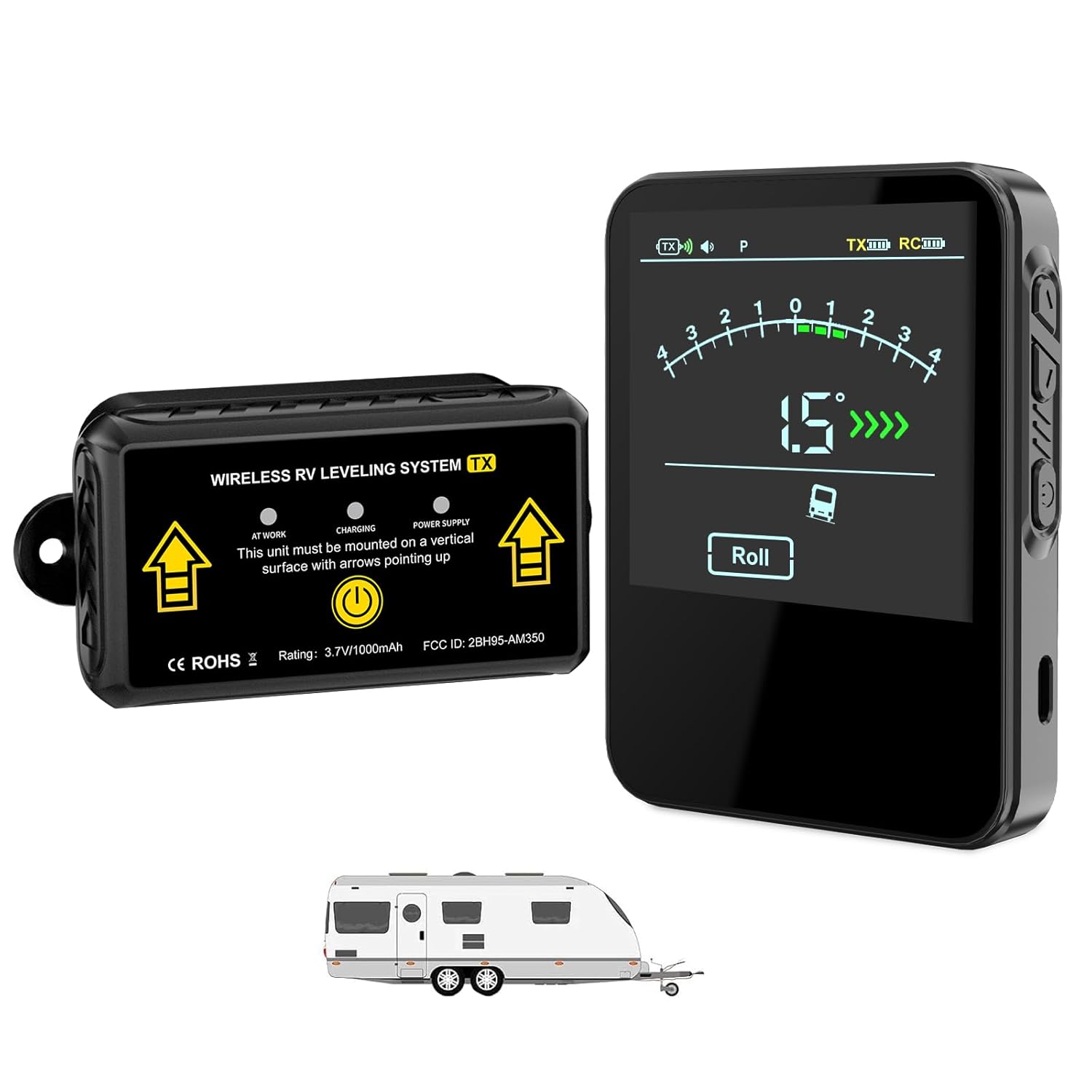 Wireless RV leveling system