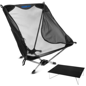 TREKOLOGY Ultralight Beach Chair & Compact Mini Camping Table Bundle - Lightweight, Portable Folding Chair & Camp Table Set for Hiking, Backpacking, Travel, Beach - YIZI LITE... TREKOLOGY Ultralight Beach Chair & Compact Mini Camping Table Bundle - Lightweight, Portable Folding Chair & Camp Table Set for Hiking, Backpacking, Travel, Beach - YIZI LITE...