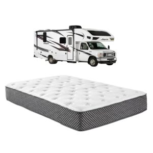WanderRest Cool Hybrid 12" RV Mattress with Cooling Gel Memory Foam (Short Full-48x74) Plush-Medium