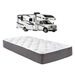 WanderRest Cool Hybrid 12" RV Mattress with Cooling Gel Memory Foam (Split Cali King-36x84) Plush-Medium