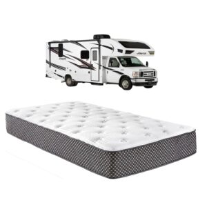 WanderRest Cool Hybrid 12" RV Mattress with Cooling Gel Memory Foam (Twin XL-38x80) Plush-Medium